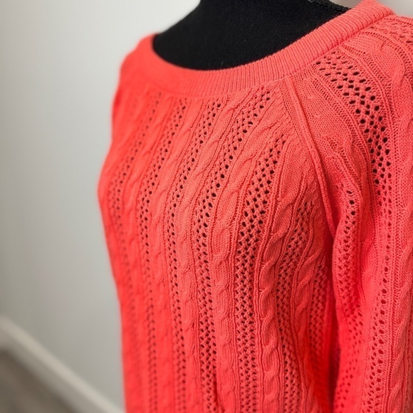 Coral Women's Long Sleeve Knit Sweater (Large) - Picture 3 of 7